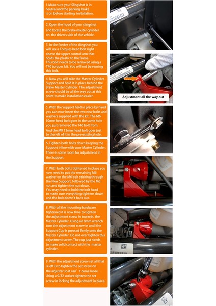 Ayarlanabilir Ana Silindir Destek Brace Polaris Sapan Taban / Sl / Sl Le / Gt Le / S / Slr / Slr Le 2015-2019 (Yurt Dışından) fırsatları