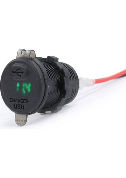 Motosiklet USB Şarj Aleti Voltaj Göstergesi ile USB + Tip-C Bağlantı Noktası Soketi Kawasaki Ninja 400 650 Için Versys 650 Aksesuarları (Yurt Dışından) modelleri