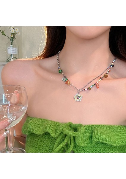 Yeni Kolye Niş Tasarım Birinci Sınıf Mizaç Duygusu Basit Köprücük Kemiği Zinciri Çok Yönlü Basit Hafif Lüks Kolye (Yurt Dışından)