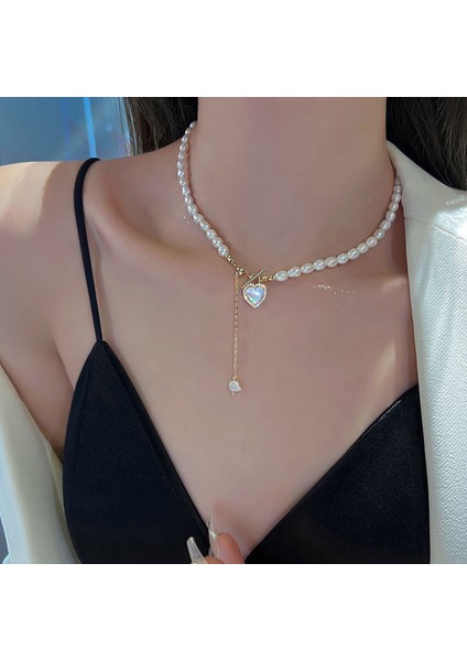 Yeni Kolye Niş Tasarım Birinci Sınıf Mizaç Duygusu Basit Köprücük Kemiği Zinciri Çok Yönlü Basit Hafif Lüks Kolye (Yurt Dışından)