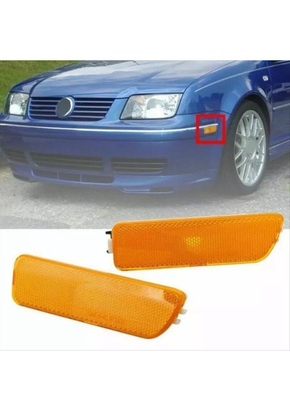 1 Çift Ön Tampon Dönüş Sinyalleri Vw Golf Için Yan Gösterge Işığı 4 Golf Mk4 Bora 1JM945071 1JM945072 (Yurt Dışından) modelleri