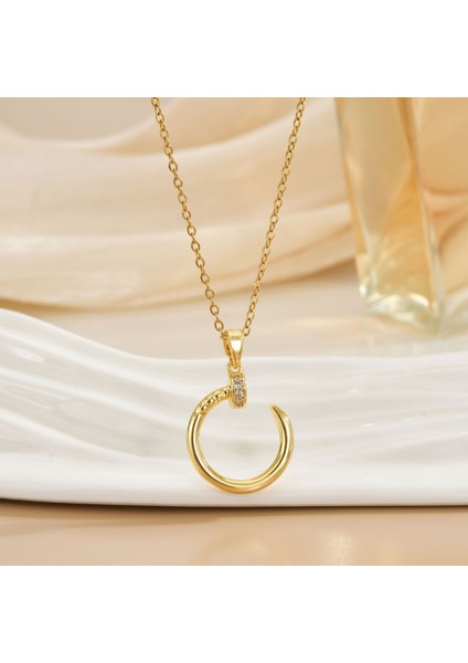 Yeni Kıdemli Işık Duygusu Lüks Titanyum Çelik Kolye Kadın Niş Tasarım Baharatlı Kız Inci Köprücük Kemiği Zinciri Moda Yüz Aksesuarları ile (Yurt Dışından)