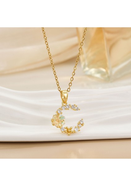 Yeni Kıdemli Işık Duygusu Lüks Titanyum Çelik Kolye Kadın Niş Tasarım Baharatlı Kız Inci Köprücük Kemiği Zinciri Moda Yüz Aksesuarları ile (Yurt Dışından)