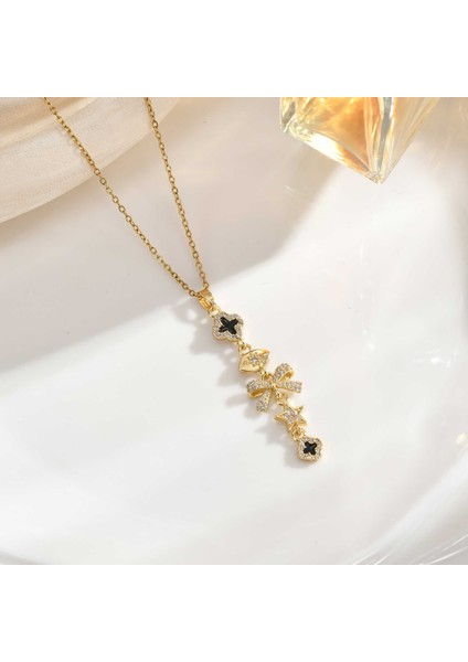 Yeni Kıdemli Işık Duygusu Lüks Titanyum Çelik Kolye Kadın Niş Tasarım Baharatlı Kız Inci Köprücük Kemiği Zinciri Moda Yüz Aksesuarları ile (Yurt Dışından)