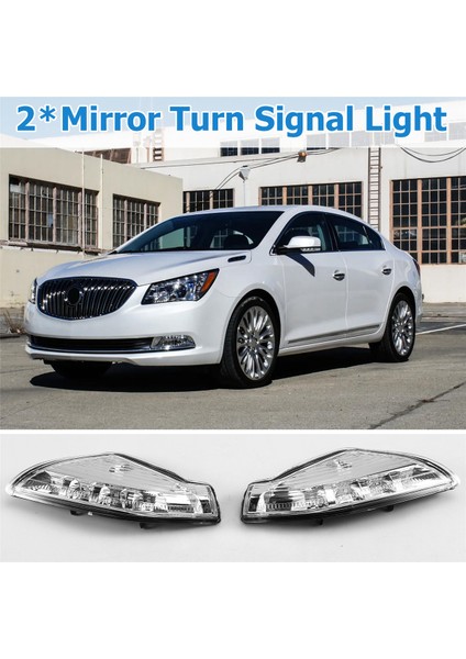 Buick Lacrosse 2009 -2015 Için LED Araba Ön Yan Ayna Dönüş Sinyali Işık Dikiz Ayna Gösterge Lambası (Yurt Dışından) fırsatları