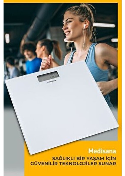 Dijital Baskül Beyaz Renkli Temperli Cam Tasarım 180 kg Kapasite ile Hassas Ölçüm