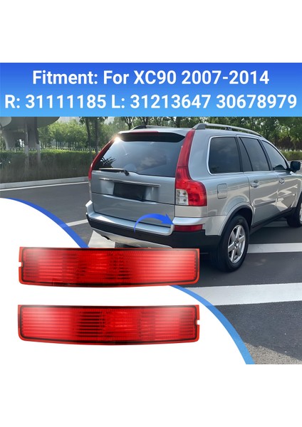 2pcs Volvo Için Arka Tampon Işığı XC90 2007-2014 Kuyruk Reflektör Sis Lambası Ampul Olmadan 31213647 31111185 30678979 (Yurt Dışından) fırsatları