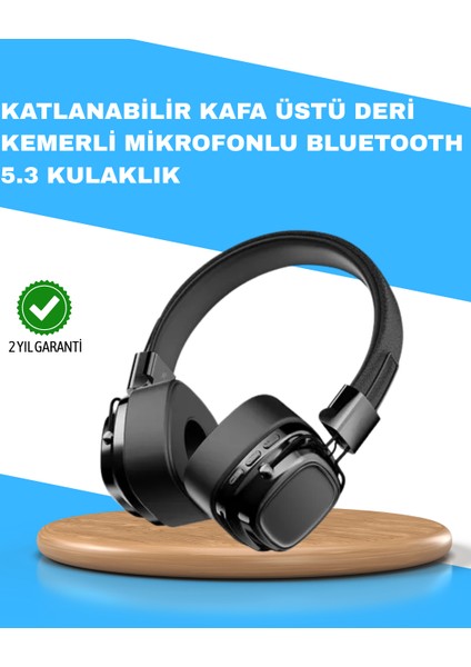 Katlanabilir Tasarımlı Taşınabilir Kablosuz Müzik Kulaklığı - M567K654-R62567
