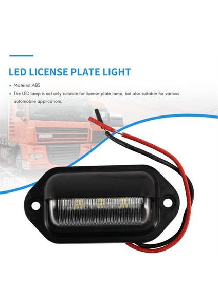 10 Adet LED Plaka Plaka Işık Su Geçirmez Plaka Kuyruk Işığı Römorklar, Rv, Kamyonlar, Tekneler (Yurt Dışından)