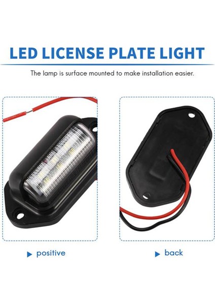 10 Adet LED Plaka Plaka Işık Su Geçirmez Plaka Kuyruk Işığı Römorklar, Rv, Kamyonlar, Tekneler (Yurt Dışından) fırsatları