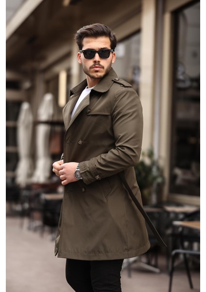 Uzun Beli Kemerli Apoletli Trençkot & Pardesü fiyatları