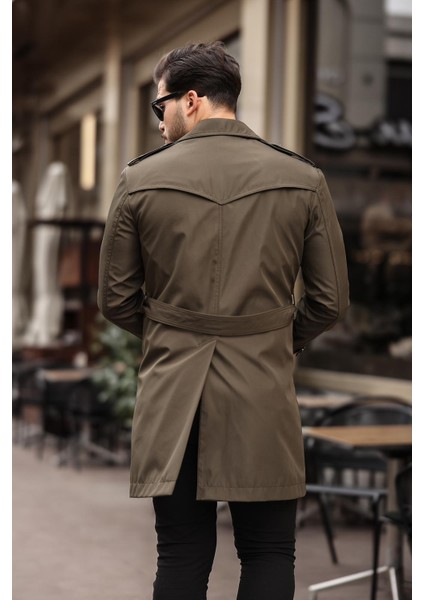 Uzun Beli Kemerli Apoletli Trençkot & Pardesü modelleri