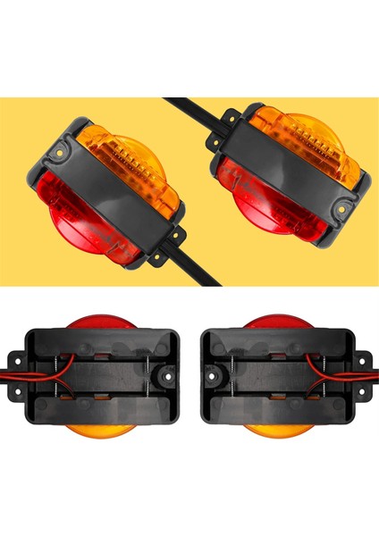 LED Boşluk Römorku Çamurluk Işıkları Römorku Işık Montajı Amber Ön Kırmızı Arka Işaret Işıkları Dönüş Sinyal Işıkları (Yurt Dışından) fırsatları