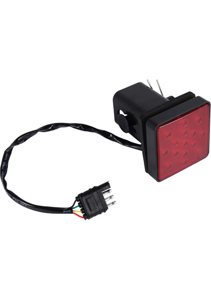 Kırmızı 15 LED 2 Inç Römork Kamyonu Aksaklık Çeken Çekirdek Alıcı Kapak Fren Lambası Pin 12V ile (Yurt Dışından)