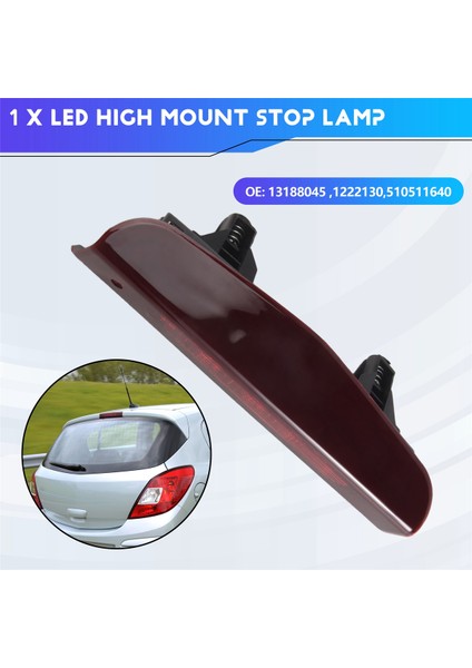 Araba LED Yüksek Montaj Durdurma Lambası Vauxhall Için 3rd Arka Kuyruk Işığı Corsa D/e Opel Üçüncü Fren Lambaları 13188045 1222130 (Yurt Dışından) fırsatları