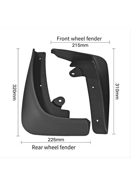 4pcs Araba Çamurlu Çamur Flaps Tesla Model x 2016-2021 Otomobil Aksesuarları (Yurt Dışından) fırsatları