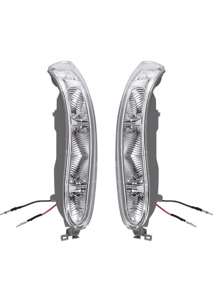 Araba LED Sol + Sağ Çift Dönüş Sinyali Işık Yan Ayna Lambası Mercedes Benz W209 Clk 2002-2009 (Yurt Dışından)