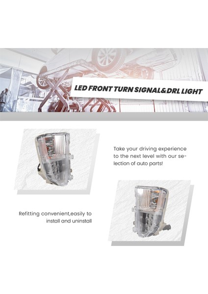 LED Ön Dönüş Sinyal Lambası Drl 2012-2015 Için Gündüz Çalışma Işığı Toyota Prius Facelift XW30 81511-47060 81521-47060 (Yurt Dışından) fırsatları