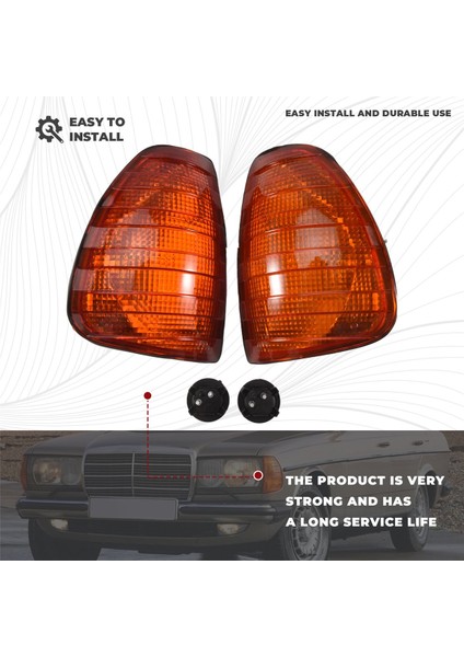 Araba Turn Sinyal Göstergesi Mercedes Için Köşe Işık Lambası Benz W123 1976-1984 Sarı (Yurt Dışından) fırsatları
