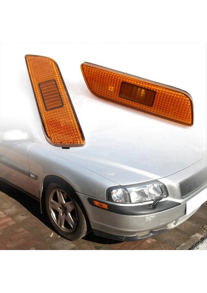 Otomotiv Ön Tampon Çamurluk Lamba Işaretleyici Lambası Dönüş Sinyali Gösterge Gövdesi Için Volvo S80 1999-2006 9188263 9188264 (Yurt Dışından) fırsatları