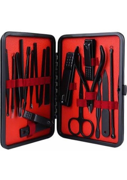 17 Parça Manikür Pedikür Seti El Ayak Bakım Seti Tırnak Makası Törpü - M905K639-R15905 indirimleri