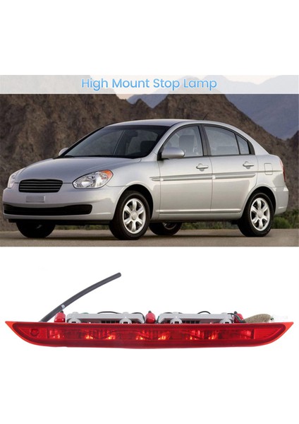 927001R200 Araba Üçüncü 3. Yüksek Montaj Fren Durma Lambası Hyundai Accent Hatchback 2012-2017 92700-1R200 Fren Kuyruk Işığı (Yurt Dışından) fiyatları