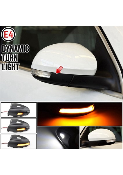 Yan Ayna Işıkları Dinamik Göstergeler Sinyalleri Turnu Puddle Lights Araç Volkswagen Touareg Tiguan Mk1 2008-2016 (Yurt Dışından) indirimleri