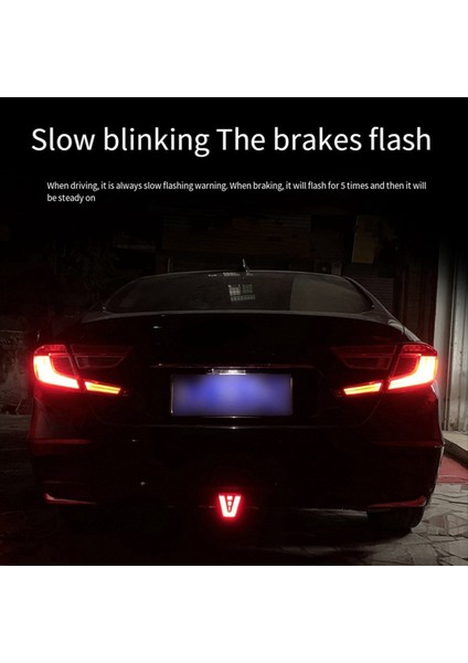 LED F1 V Stil Fren Işığı Evrensel Araç Arka Sürüş Sis Pilot Işıkları Arka Kuyruk Araba Suv Jdm Bba Için Üçüncü Fren Lambası (Yurt Dışından) fiyatları