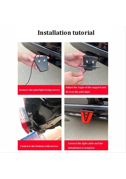 LED F1 V Stil Fren Işığı Evrensel Araç Arka Sürüş Sis Pilot Işıkları Arka Kuyruk Araba Suv Jdm Bba Için Üçüncü Fren Lambası (Yurt Dışından) fırsatları