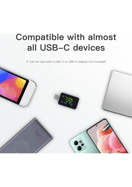 C240 Taşınabilir Usb-C Pd Dijital Güç Ölçer Test Cihazı Desteği 240W Pd3.1 Qc5.0 USB C Voltmetre Telefon Dizüstü Test Aracı (Yurt Dışından) fırsatları