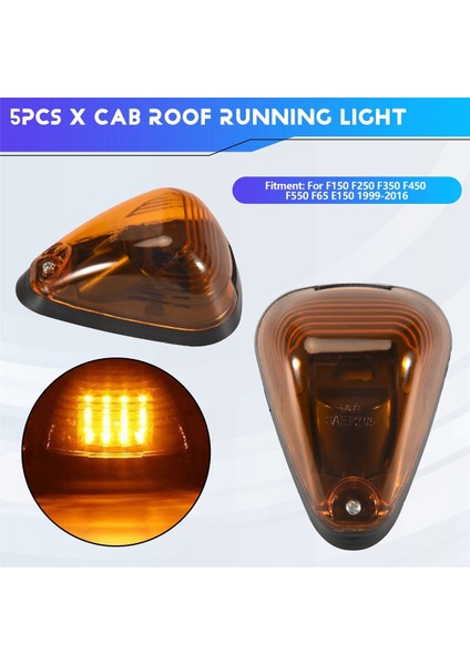 5 Packs Kabin Markeri Işık Amber Lens Çatı Çalışma Işık/ford F150 F250 F350 F450 F550 F65 E150 1999-2016 (Yurt Dışından) fırsatları