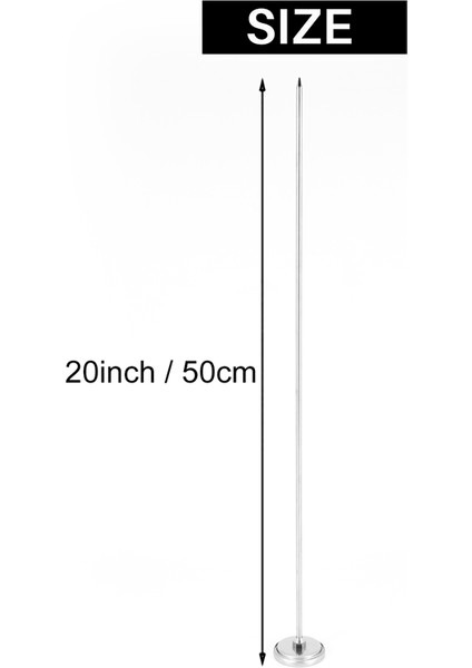 20 Inç/50 cm Uzunluğunda Kompost Toprak Termometresi Premium Gıda Sınıfı Paslanmaz Çelik Ölçüm Probu Dedektörü (Yurt Dışından)