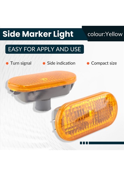 Golf Için Araba Yan Marker Işık Sinyal Işığı Jetta Mk4 1999-2005 Passat B5 / B5.5 1997-2004 (Yurt Dışından) fırsatları