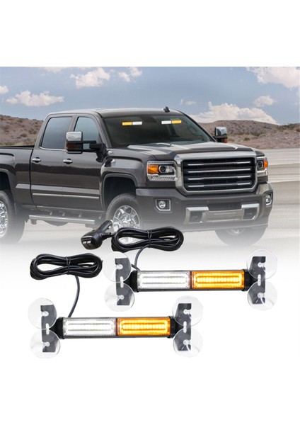 Acil Strobe Trafik Danışma Işık Çubuğu, Gösterge Tablosu Uyarı Flaşör, Inşaat Aracı Ön Cam Vizör Işığı (Yurt Dışından) fiyatları