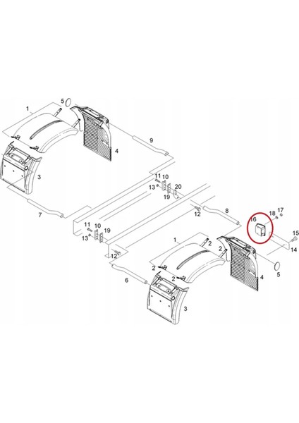 Man Için 2 Pcs Tga Tgs Tgx Araba Durma Lamba Kapağı Çamurluk Işık Uzatma Gövde Braketi 81664400189 (Yurt Dışından) fiyatları