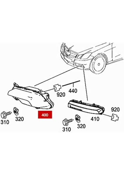 LED Gündüz Koşu Işıkları Drl Mercedes Benz W212 E300 E300 E500 2009-2013 Için Alt Tampon Izgarası, Sol (Yurt Dışından) fırsatları