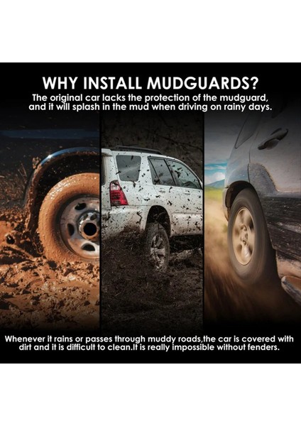 4pcs Araba Çamurluk Çamur Fleps Land Rover Savunucusu Için Çamur Koruyucusu Çamurluk 2020-2022 Araba Aksesuarları (Yurt Dışından) fırsatları