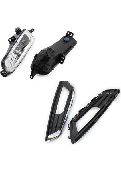 1paır Araç Fog Fog Kapak Ön Tampon Yan Hava Havalandırma Lambası Emme Çerçevesi Çerçeve Kaplama Kum Konutu Ford Focus 2015-2018 (Yurt Dışından) modelleri