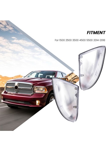 1 Çift Dikiz Aynası Işık Dönüş Sinyal Lambası Dodge Ram 1500 2500 3500 4500 5500 2014-2018 68232479AA 68232478AA (Yurt Dışından) fırsatları
