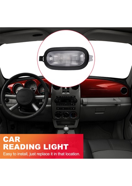 Switch ile Çatı Kubbesi Işığı 5JG55DW1AD 5JG55HDAAD 5JG58TL2AD Jeep Patriot Pusula Chrysler Sebring Okuma Harita Lambası (Yurt Dışından) fırsatları