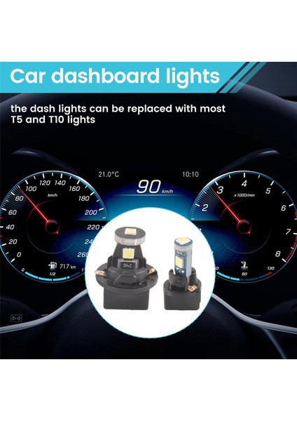 40 Adet T5 T10 LED Ampuller Gövde Soketi Enstrüman Gösterge Tablosu Işık Iç Araba Işıkları Için LED Ampuller (Yurt Dışından) fırsatları