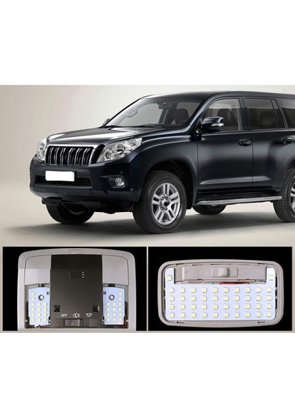 Toyota Land Cruiser Prado 150 Serisi LED Oda Lambası Ortamı Geç Tx-L 5 Koltuk Için Sadece TRJ150 GRJ150 GRJ150 GRJ151 C (Yurt Dışından) modelleri