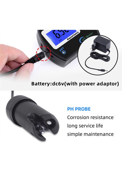 Akvaryum Için Doğru Ph Metre Çok Parametreli Su Kalitesi Monitör Çevrimiçi Ph Monitör Asidometre Ab Fişi (Yurt Dışından) modelleri