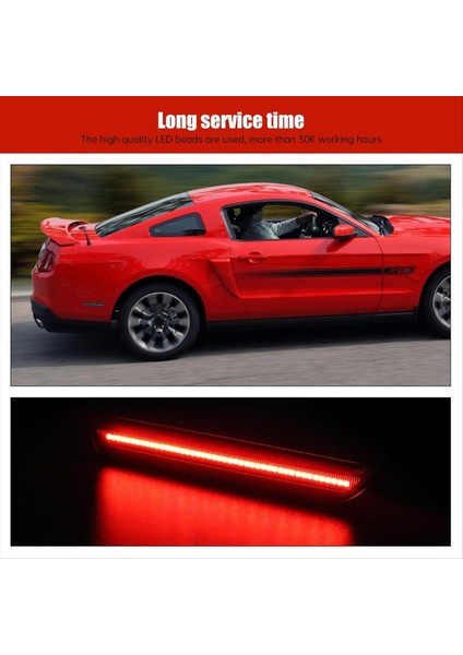 Ford Mustang 2010-2014 Için Füme Camlı Yan Işaret Lambası (Yurt Dışından) fırsatları