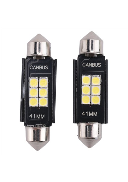 Parlak 400 Lümen 3020 Yonga Seti Kanbus Hatası Içermeyen LED Ampuller Iç Araba Lambaları Için Plaka Kubbe Haritası Kapısı Nezaket 41MM Festoon DE3175 6428 Ksenon Beyaz (Yurt Dışından) fırsatları