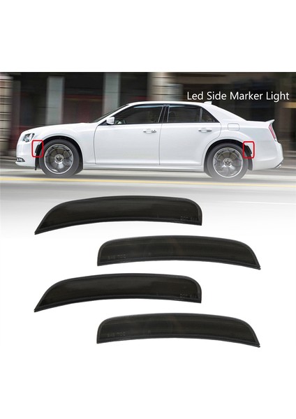 Chrysler 300 300C 300S 2015-2022 Için Füme Araba LED Ön ve Arka Yan Işaret Işıkları (Yurt Dışından) indirimleri