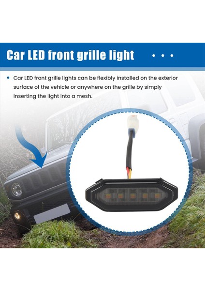 LED Ön Izgara Işıkları Beyaz Amber Işık Suzuki Jimny Için JB64 JB74 2019 2020 2021 (Yurt Dışından) modelleri