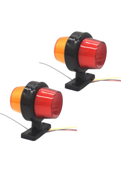 2pcs LED Yan Işaretleme Işığı 12V 24V Çift Yüz Göstergesi Dönüş Sinyali Işık Arka Durma Lambası Araba Kamyonu Için (Yurt Dışından) indirimleri