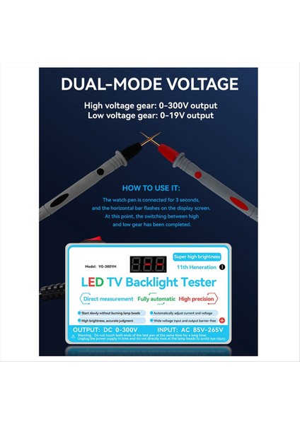 Yükseltme LED Lamba Tv Arka Işık Test Cihazı Abd Fişi (Yurt Dışından) modelleri