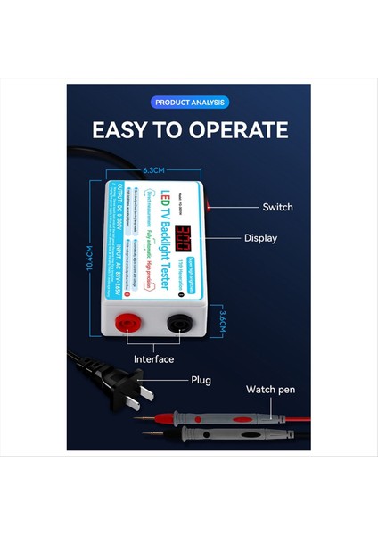 Yükseltme LED Lamba Tv Arka Işık Test Cihazı Abd Fişi (Yurt Dışından) fırsatları
